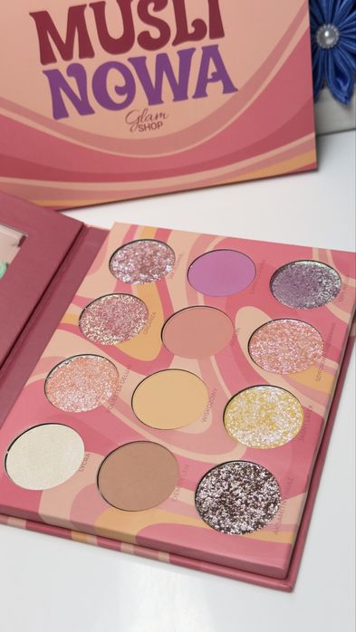 Muślinowa Glam Shop paleta 12 cieni
