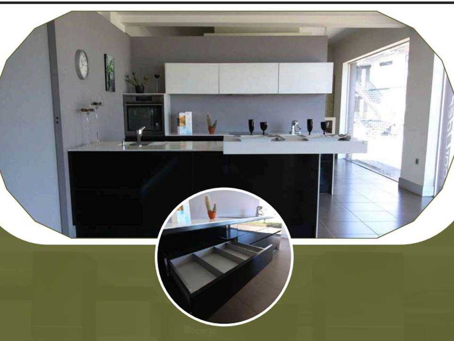 Móveis de cozinha de exposição com CORIAN