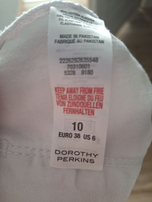 Białe damski spodnie , rozmiar 36/S