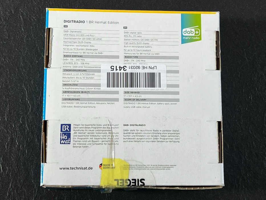 Radio sieciowo-bateryjne FM TechniSat DigitRadio 1