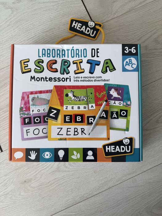 Jogo Headu Laboratório de Escrita Montessori 3-6 anos