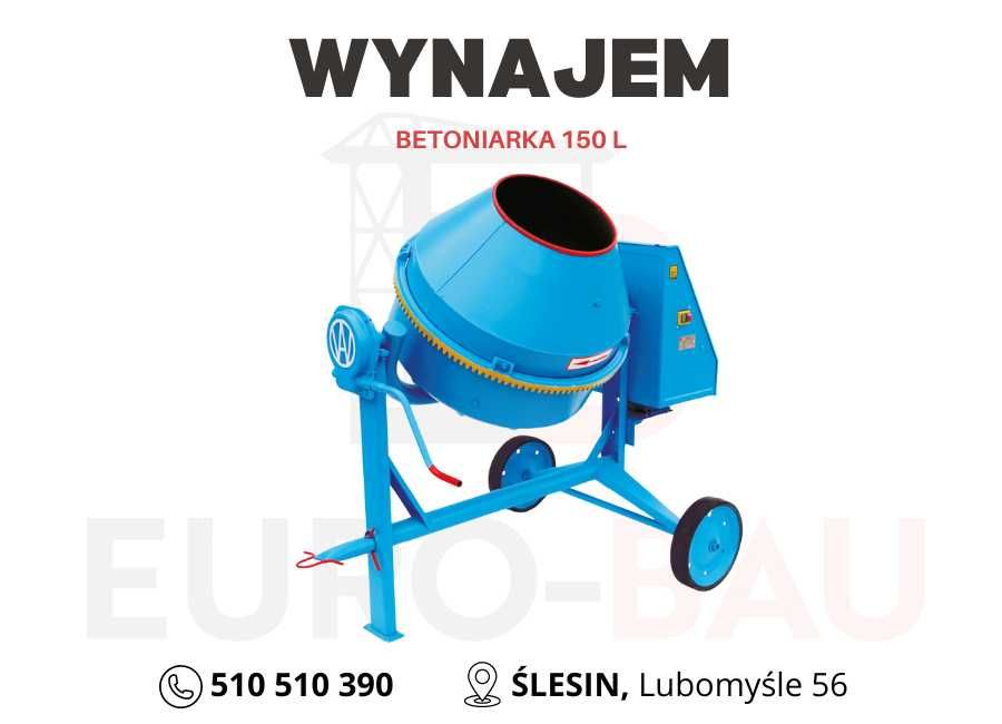 WYNAJEM betoniarka mieszalnik do betonu 160L WYPOŻYCZALNIA