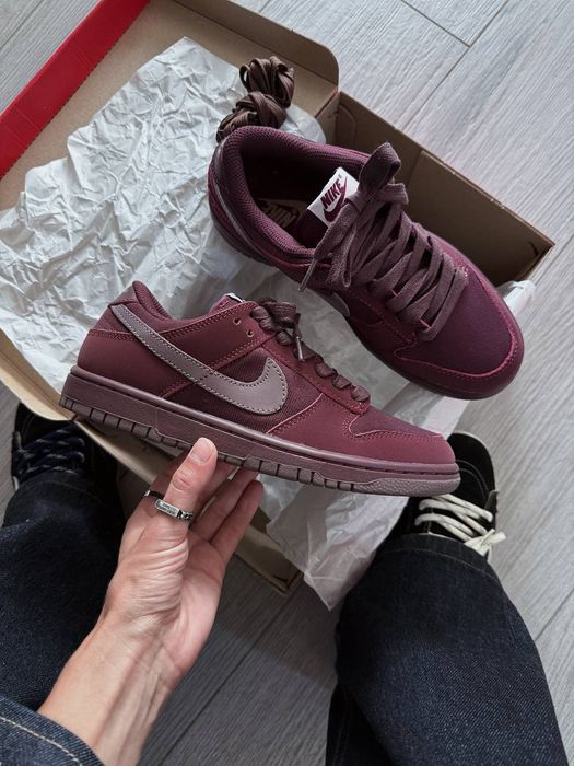 Кросівки Nike Dunk Low Retro PRM Burgundy Crush premium | Кроссовки Найк жіночі