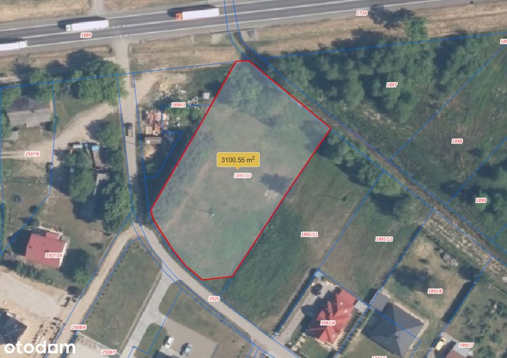 Działka Budowlano-usługowo-handlowa 31 ar, przy drodze DK 94 na Tarnów