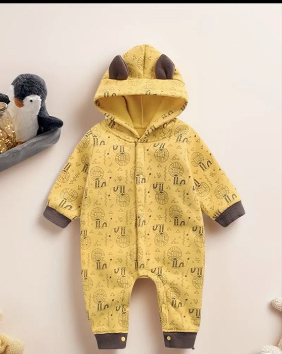 Ромпер комбінезон чоловічок на кнопках лев