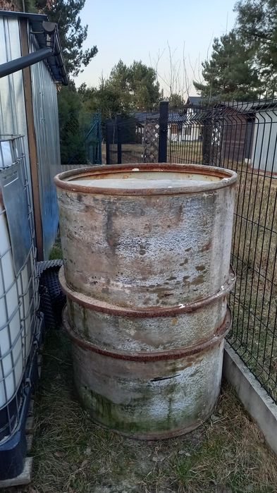 Beczka 500 litrów metalowa na wodę