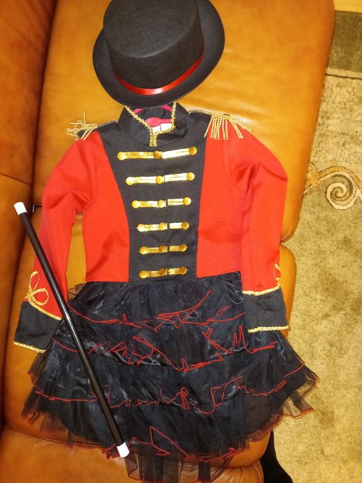Przepiękny i oryginalny kostium karnawałowy - kostium mażoretki 116cm