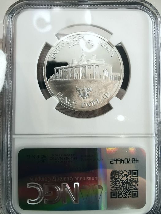 50 центів 1982р. США Джордж Вашингтон. NGS PF 69 ULTRA GAMEO.