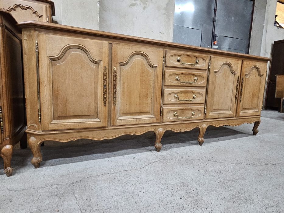 Duża francuska komoda ludwikowska 250cm jasna /