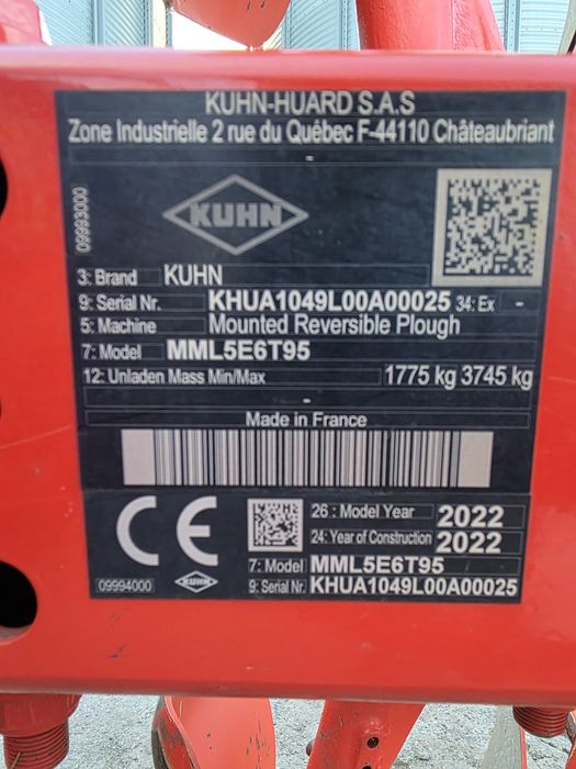 Плуг Kuhn Huard 5-корпусний
