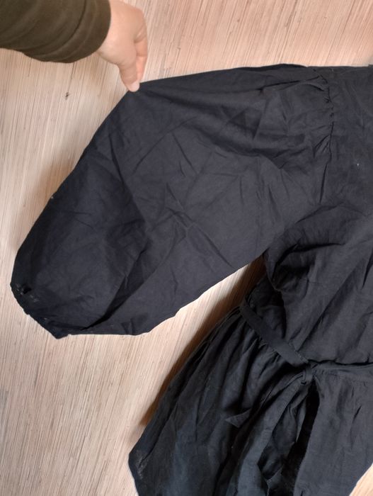 Nowa lniana sukienka kopertowa H&M r.XL