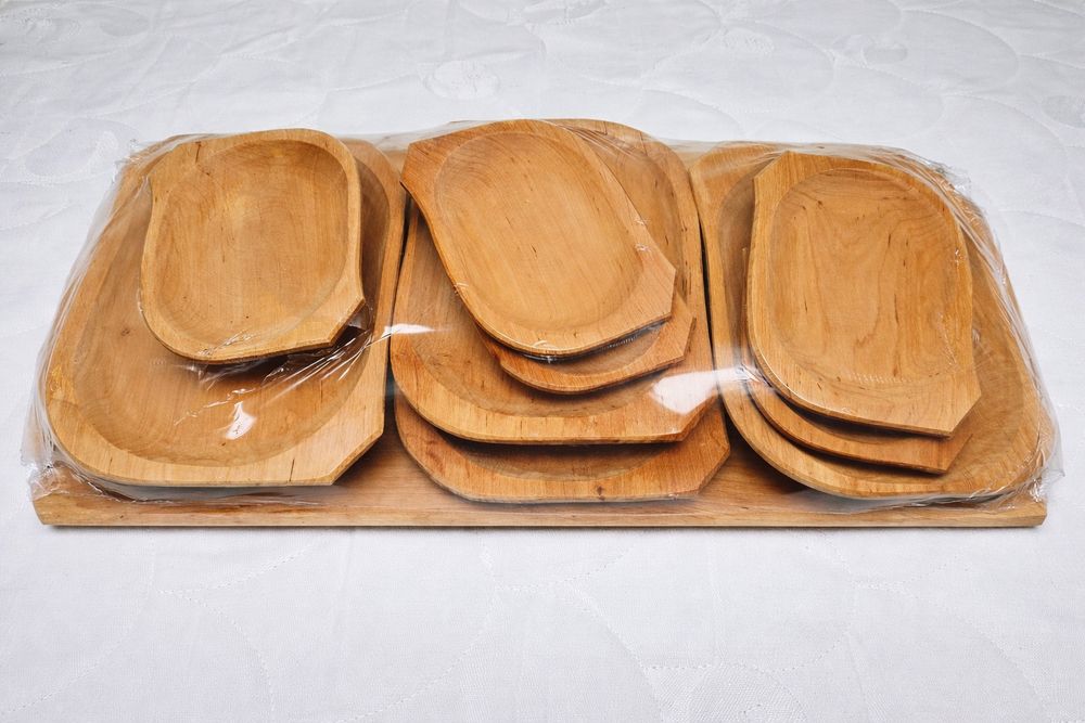 Koryta drewniane,taca,grill 13 elementów.EKO