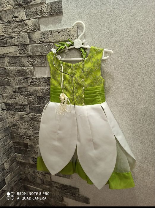 Сукня Підсніжник (Пролісок ручна робота | Костюм весни обруч