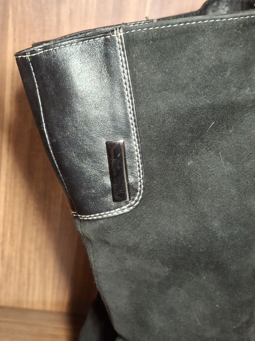 Зимові чоботи, натуральна шкіра, натуральна замша, 38р