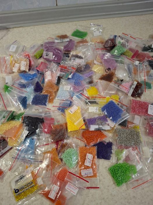 Чеський бісер мікс кольорів, 2 кг — залишки