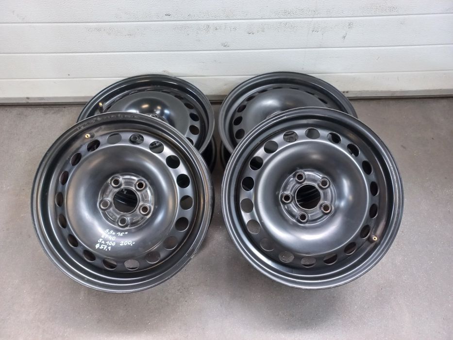 Felgi stalowe 15" 5x100 do Audi A3, VW Polo, Seat Ibiza