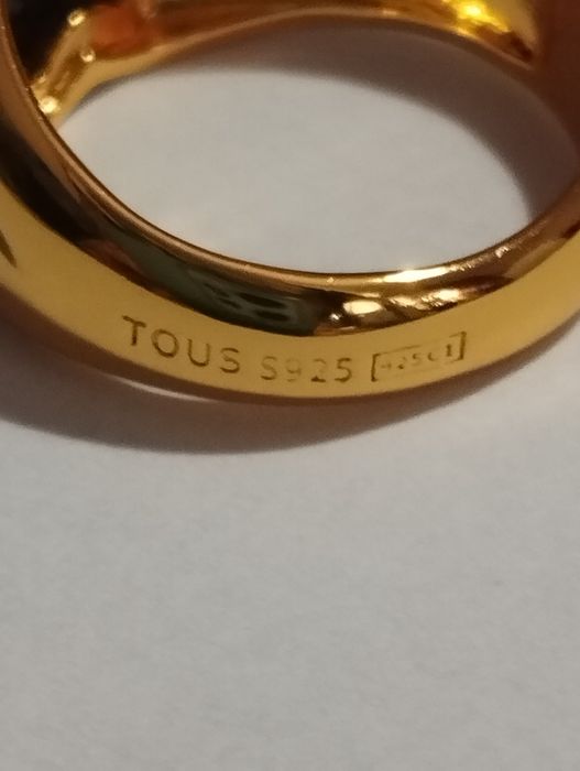 Pierścień, średnica wewnętrzna 18,1mm.Tous.925%