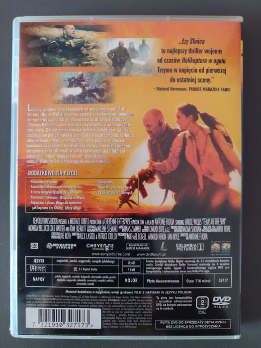Film Łzy słońca DVD