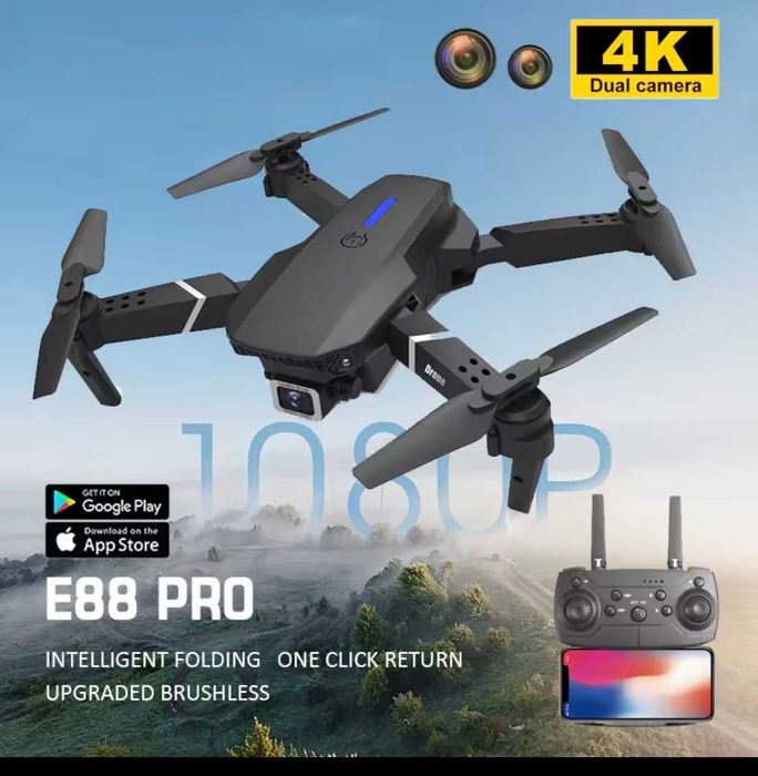 Drone Quadricóptero Wi-Fi E88 Pro