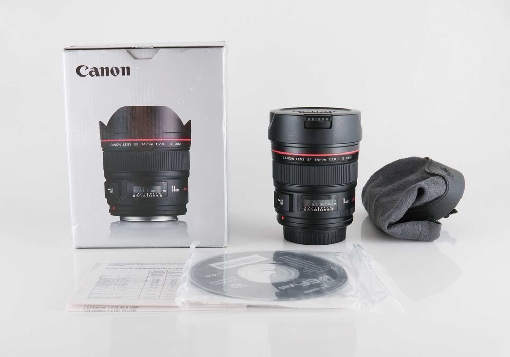 Canon EF 14mm f/2.8L II USM, stan idealny