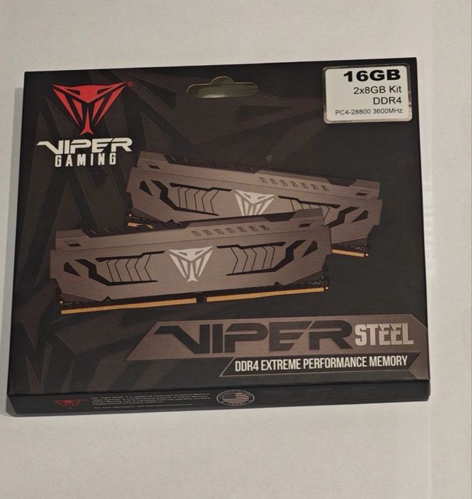 Pamięć Patriot Viper Steel DDR4 16GB 3600MHz CL18 PVS416G360C8K