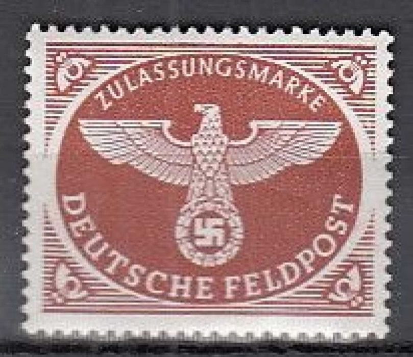 Selos Alemanha Nazi 1939/45- Suástica c/ águia (B) NOVO