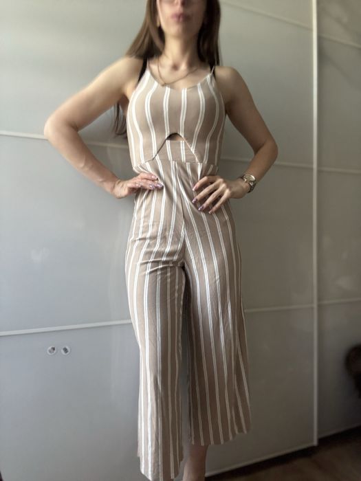 Kombinezon w paski idealny na lato wiskoza różne okazje