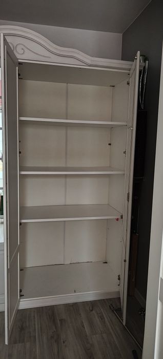 Piękna biała szafa MMI Sleeping San Remo 208,5x209x61,5