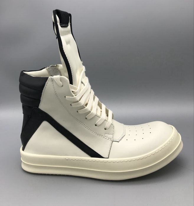 Кросівки Rick Owens Geobasket White/Black/size 37-45/Преміум якість!