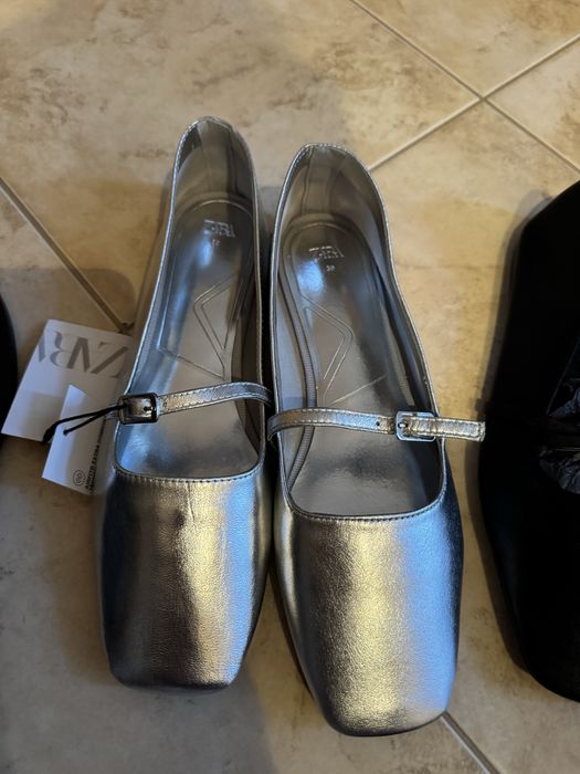 Балетки кожа ZARA