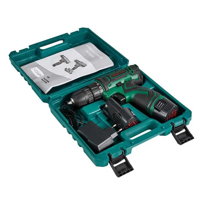 Аккумуляторный шуруповерт Nowa WA1215BLB (12В 1.5Ач двухскоростной)