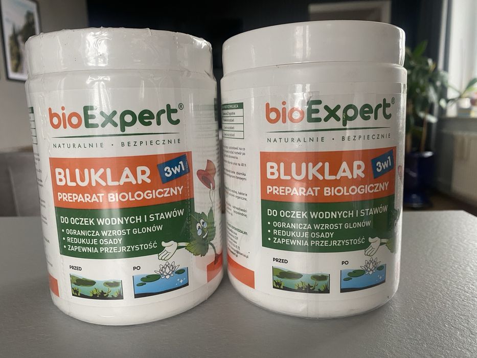 Bakterie do oczka wodnego preparat 2x 500g Bluklar usuwa glony
