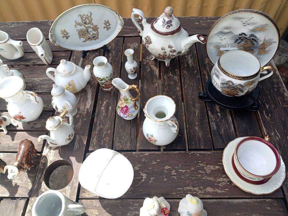 Lote de 74 peças em miniatura decoração e colecionismo