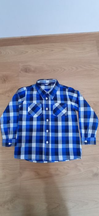 Koszula chłopięca w kratkę rozmiar 110