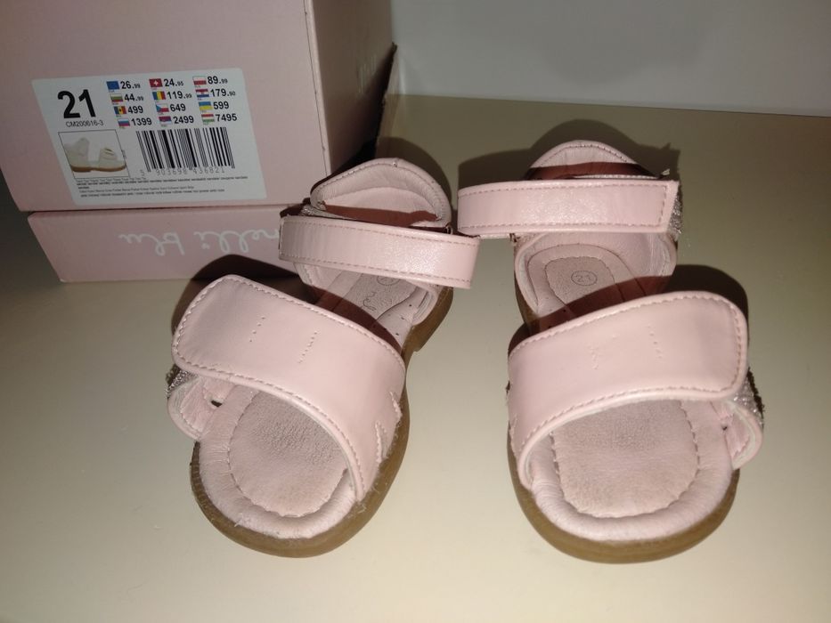 Sandałki sandały pudrowy róż CCC Nelli Blu 21