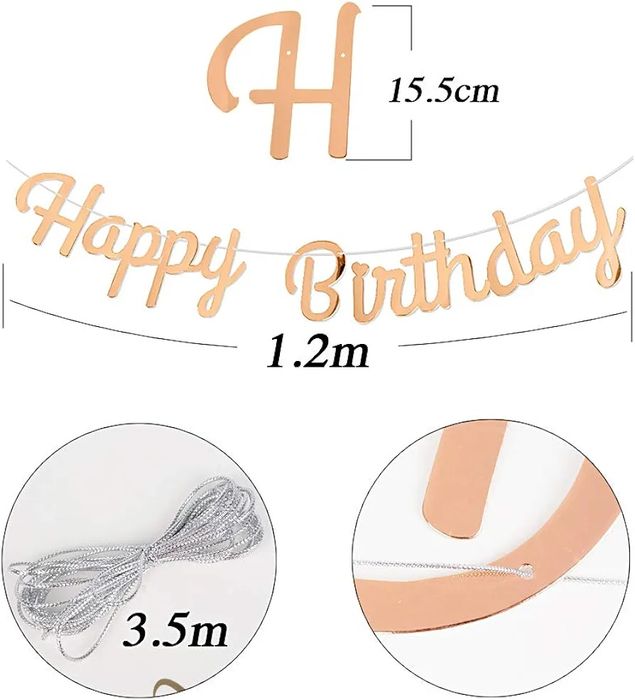 Estandarte para aniversários Happy Birthday NOVO ENVIO GRÁTIS