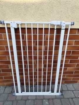 Wysoka biała bramka dla psów Tiaki 104 cm wys.