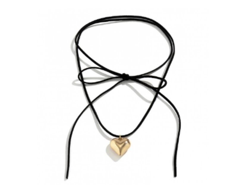 Чокер на шию з золотим серцем