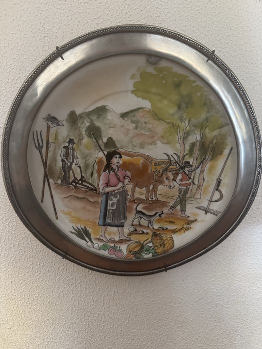 Coleção pratos de parede estanho - Vintage