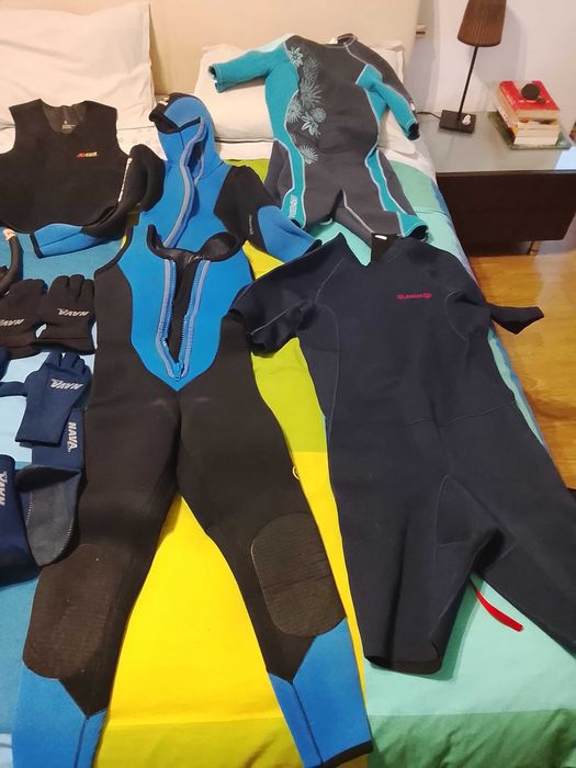 Diverso Material de mergulho