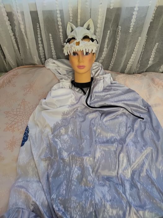 Strój przebranie duch lasu zjawa maska peleryna Patronus uniwersalny