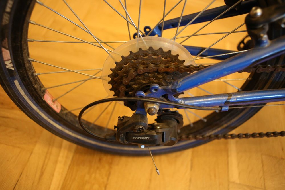 rower dziecięcy niebieski 18 cali