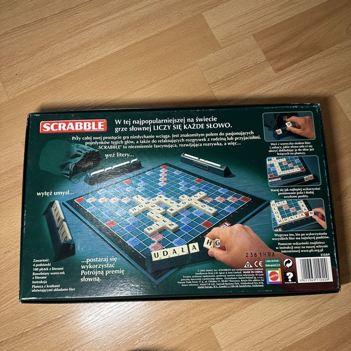 Gra kolekcjonerska Scrabble Original Mattel (edycja polska)