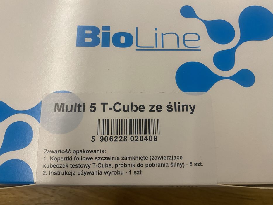 Test narkotykowy Multi 5 T-Cube ze śliny