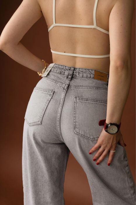 Сірі джинси прямого крою (туреччина)