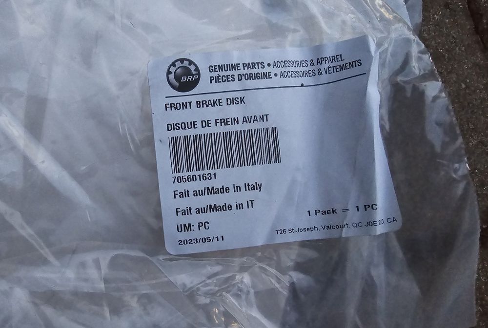 Tarcze hamulcowe Can Am Spyder przód tył ST RS