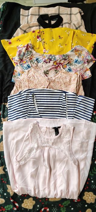 Zestaw 6 letnich sukienek xs