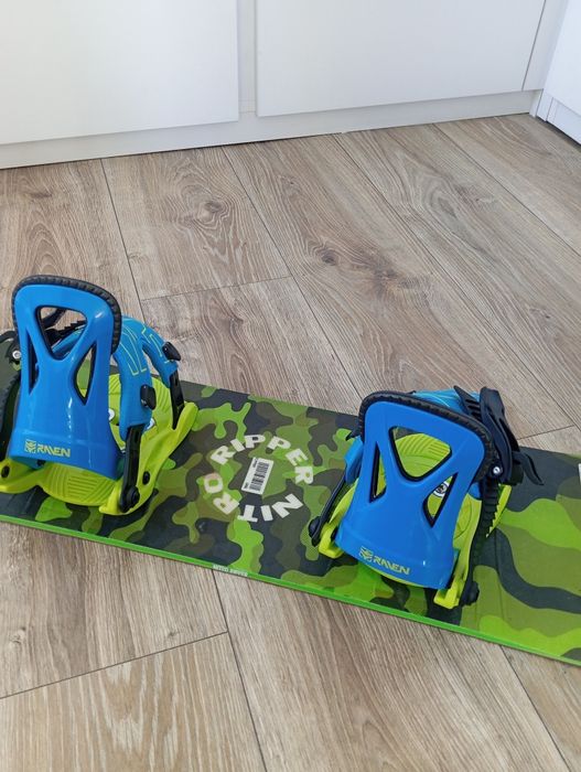 Dziecięca deska snowboardowa nitro 86 wiązania snowboard 90 Burton