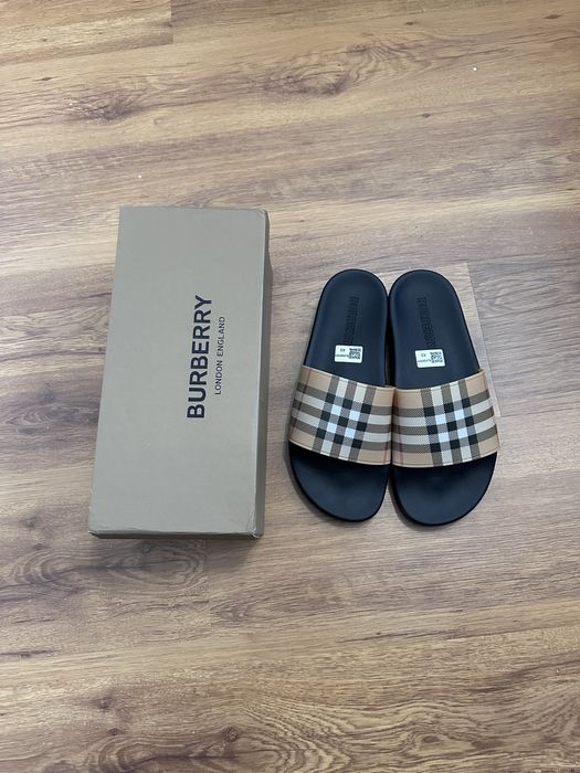 Тапки Burberry тапки барбері шльопанці барбері