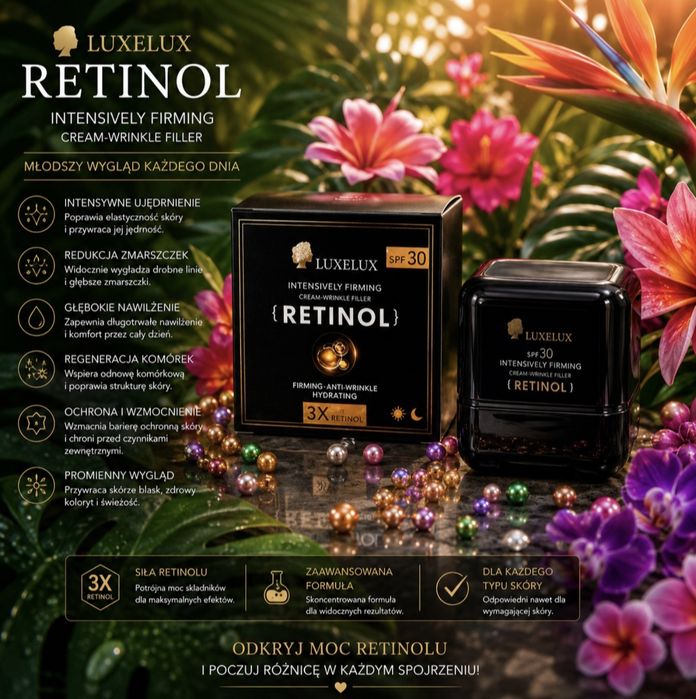 Krem wielozadaniowy LUXELUX z retinolem  50g